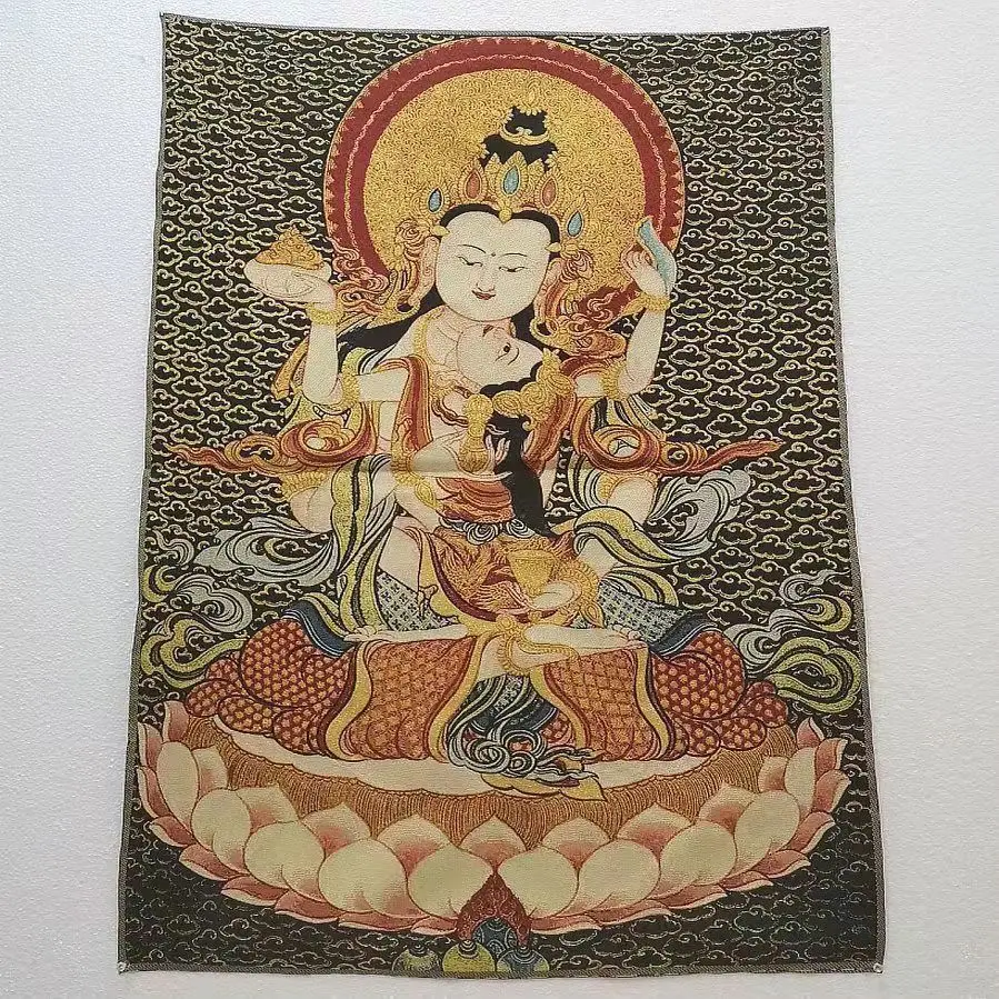 

Vajra Bodhisattva Embroidery Painting, Home Decoration, Mural Crafts