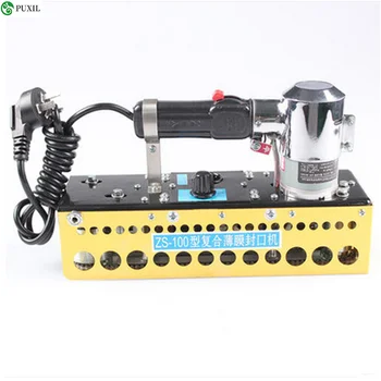 

Portable continuous plastic bag sealing machine+ZS-100 manual chain compound film bag sealer