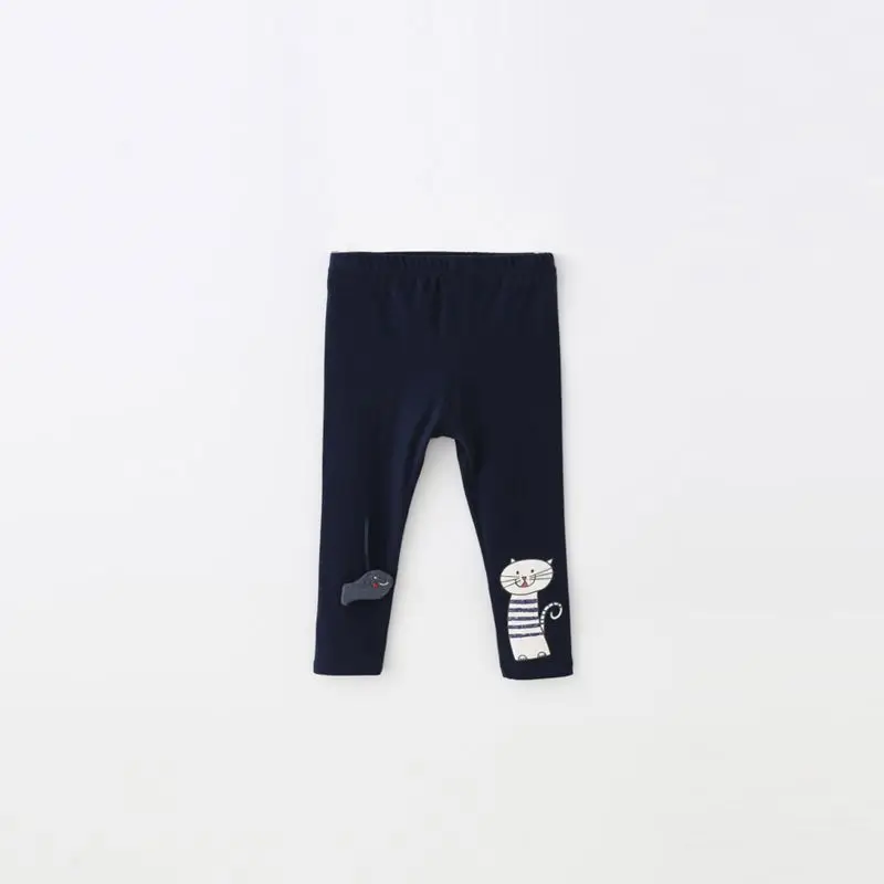 Весенняя одежда; Новинка года; стильные леггинсы для девочек с рисунком кота; R6081