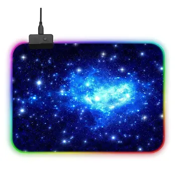 

RGB Desktop Mouse Pad Rubber Computer Notebook Gaming Mouse Mat Anti-slip Laptop Mousepad Mouse Pads
