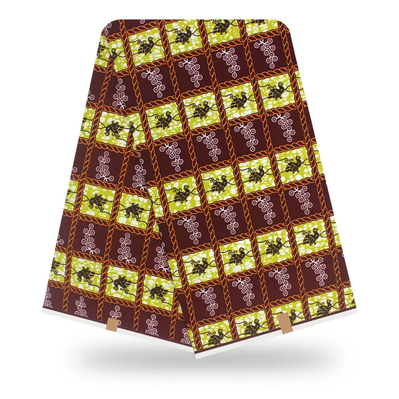 Новейшая настоящая восковая печать высокого качества африканская ткань Анкара ткань для платьев хлопок tissu восковая ткань оптом