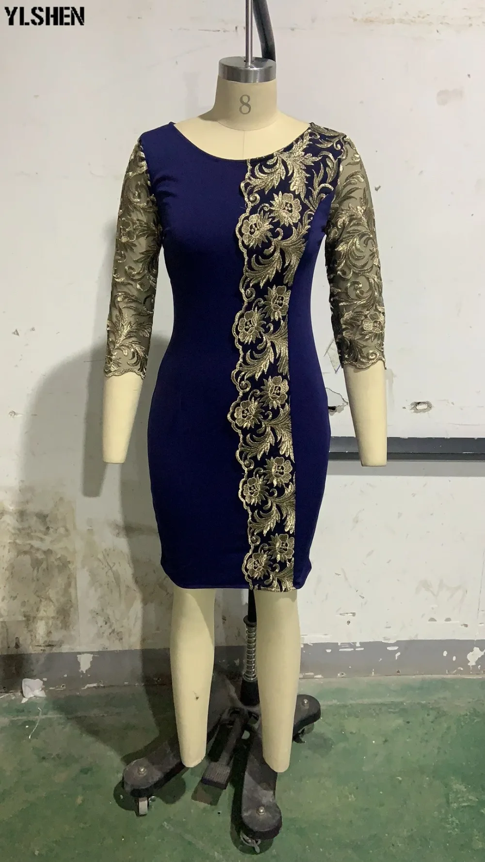S-5XL African Dress Africa Dresses for Women New Dashiki Lace Embroidery Bazin Bodycon Dress Vestido Africano Robe Ladie Clothes 01