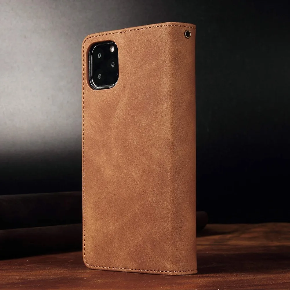Кожаный флип-чехол для телефона для iPhone 11 Pro MAX XSMAX XR XS X, 8, 7, 6, 6 S, Plus, чехол-бумажник держатель для карт задняя крышка для iPhone 11 Pro Coque
