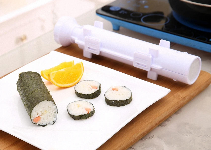 Устройство для приготовления суши роллов форма для роллов ролик Bazooka рис для мяса и овощей для изготовления суши машина Кухня инструменты для суши Базука