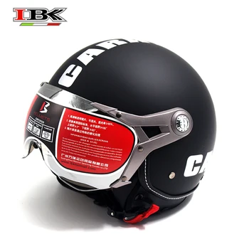 

IBK Motorcycle Helmets Flip-up visor four season Electric Bicycle Scooter Casco Unisex 3/4 matte Helmet IBK-K100