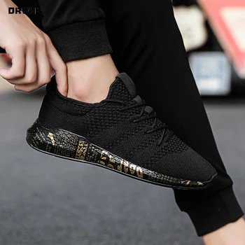 

Fashion Shoes Men 2020 New Mesh Men Casual Shoes Comfortable Breathable Tenis Male Black Sneakers Summer Tennis Mens Trainers