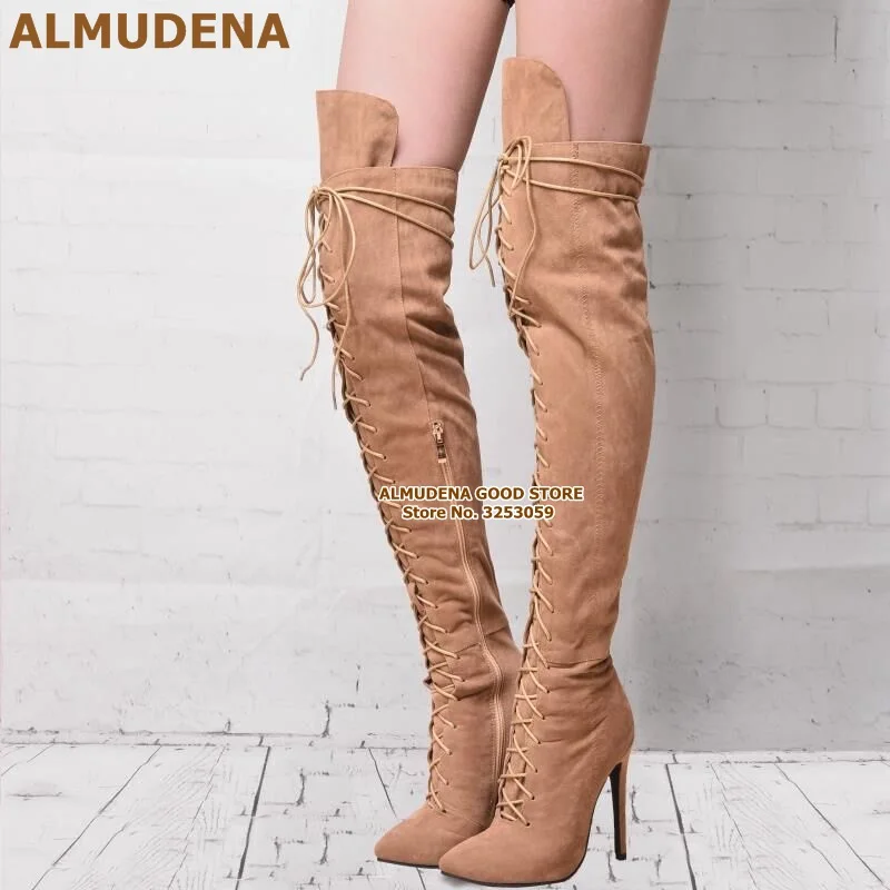 Sepatu Bot ALMUDENA Rendah Pirce Suede 
