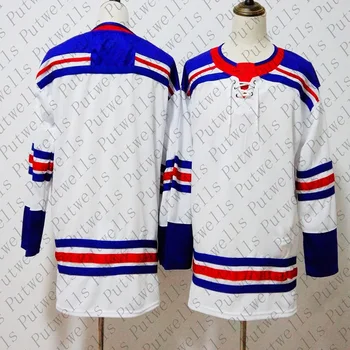 

Men America hockey jerseys New York Ice Stitch Henrik Lundqvist Wayne Gretzky Mark Messier Artemi Panarin Zibanejad Kakko Jersey