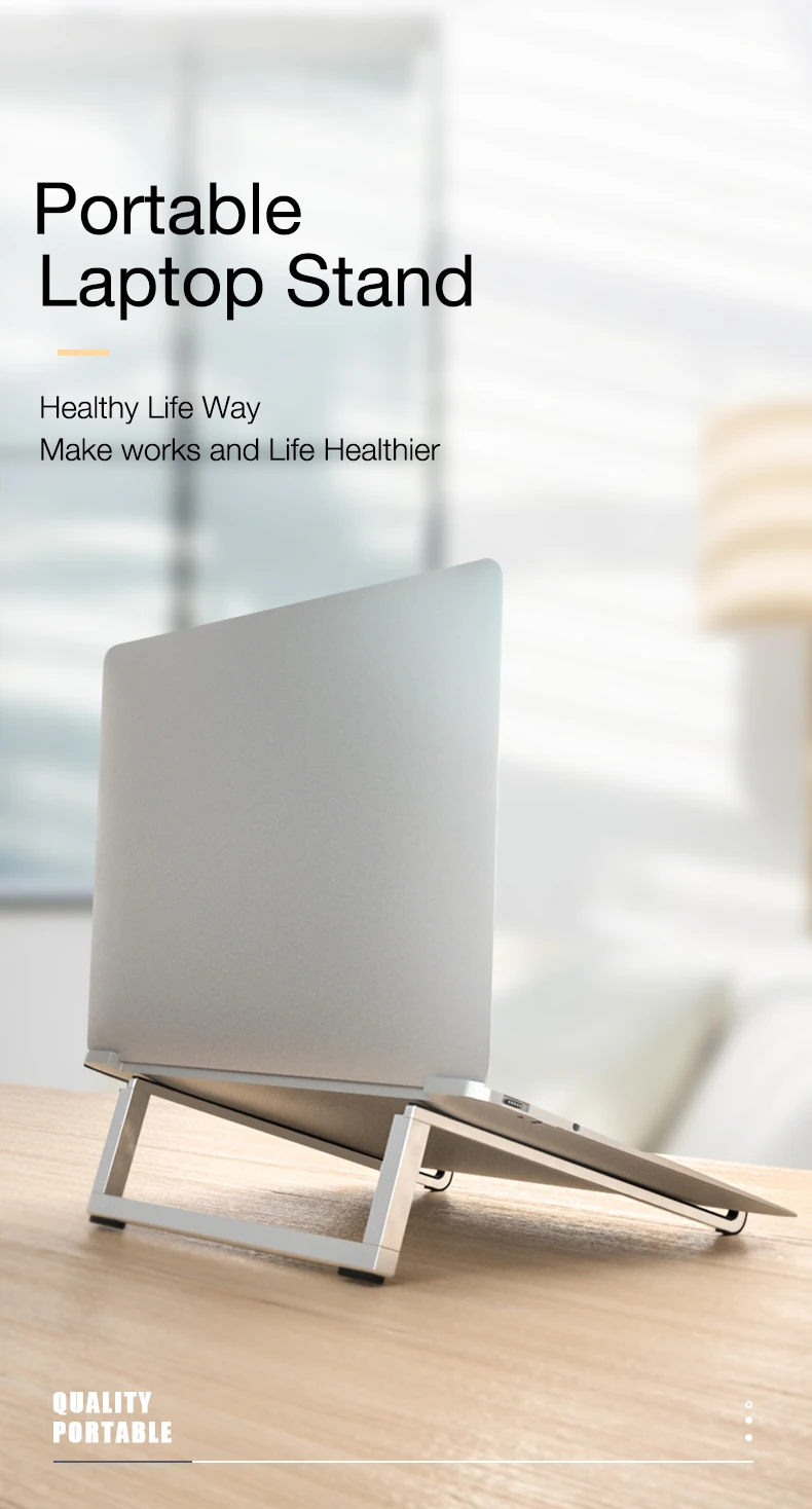 Folding Aluminum Notebook Laptop stand holder (1)