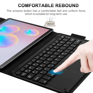 Image 5 - Bluetooth Toetsenbord Voor Samsung Galaxy Tab S6 10.5 Inch 2019 Touchpad Keyboard Case Sm T860 T865 T867 Tablet Afneembare toetsenbord