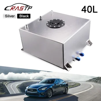 

RASTP-High Quality Aluminum Universal 40L Oil Tank Mirror Polish Fuel Cell with Cap/Foam Inside with Sensor Fuel Tanks RS-OCC039