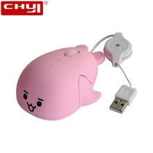 CHYI Проводная Бесшумная мышь эргономичная USB 3D оптическая компьютерная мышь с дельфином мультяшная беззвучная 3 кнопки Mause Мыши для ПК ноутбука подарок