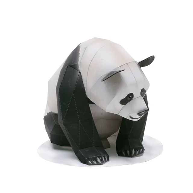 Chinese Giant Panda Origami Art Folding Mini Cute 3D Paper Model Papercraft Animal DIY Kids Adult Handmade Craft Toys QD-241 2