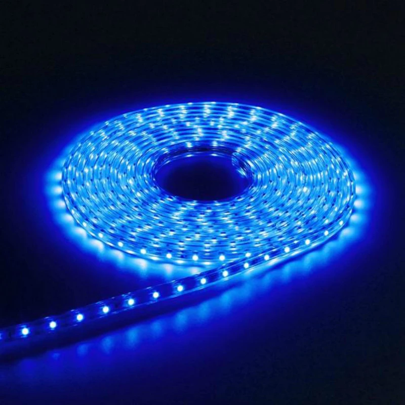Водонепроницаемый IP67 SMD 3528 Светодиодный ленточный веревочный светильник, для рождественской вечеринки, для улицы, AC 220 В, гибкий ленточный светильник для внутреннего и наружного украшения