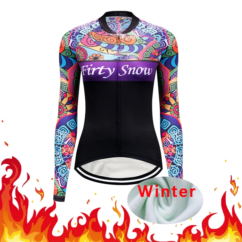 Зимняя велосипедная Джерси с длинным рукавом теплая флисовая рубашка одежда