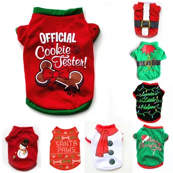 

Christmas Cartoon Dog sweater Pet Dog Jacket Coat Puppy Small Medium Dogs Clothes Teddy Bulldog Chihuahua Winter Warm Clothes