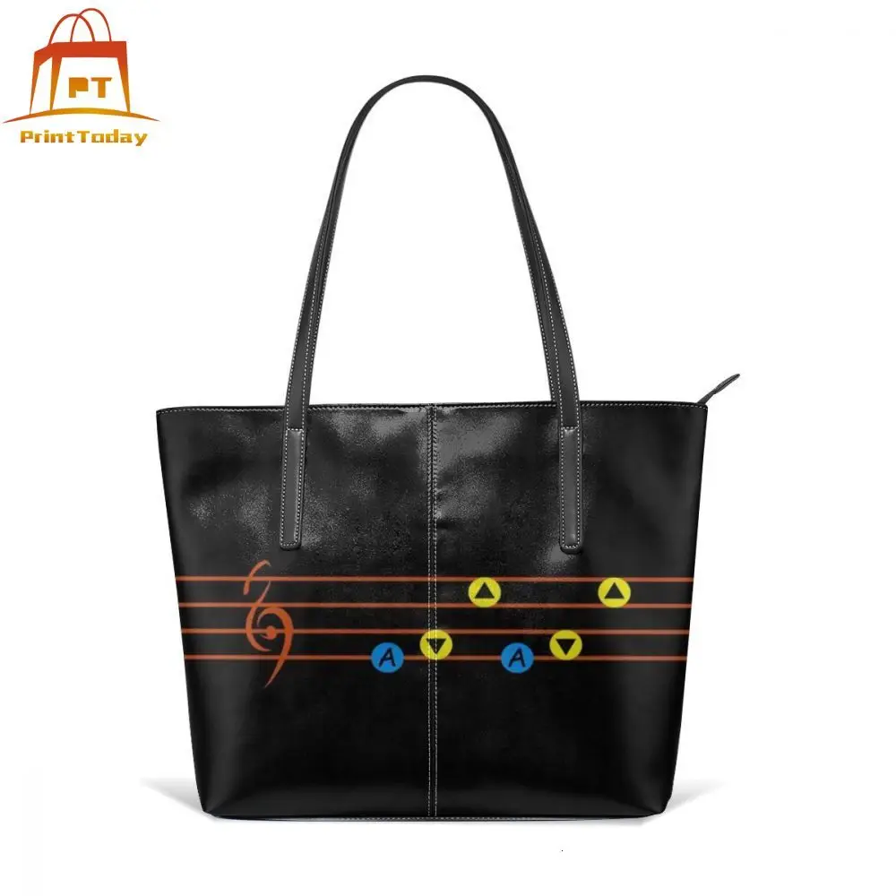 

Zelda Handbag Song Of Storms Top-handle Bags Trendy Teen Leather Tote Bag Schoolbag Pattern Wide Womens Print Women Handbags