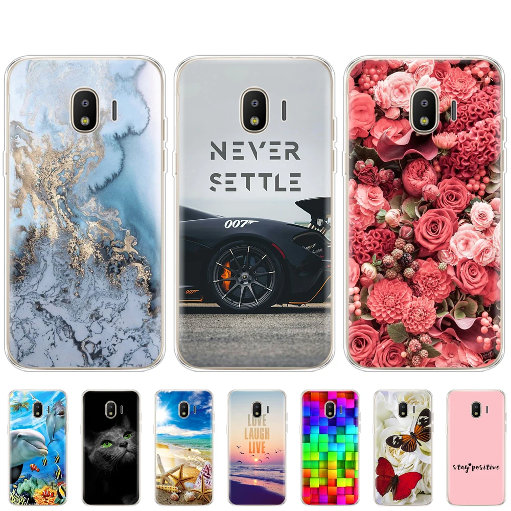 Силиконовый чехол для Samsung J2 2018 мягкий из ТПУ модная задняя крышка телефона Galaxy j2