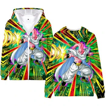 

Anime Cartoon Dragon Ball Z 3d Zipper Hoodies Winter Cool Women Men Boys Girls Long Sleeve 3D Hooded Sweatshirts Plus Size