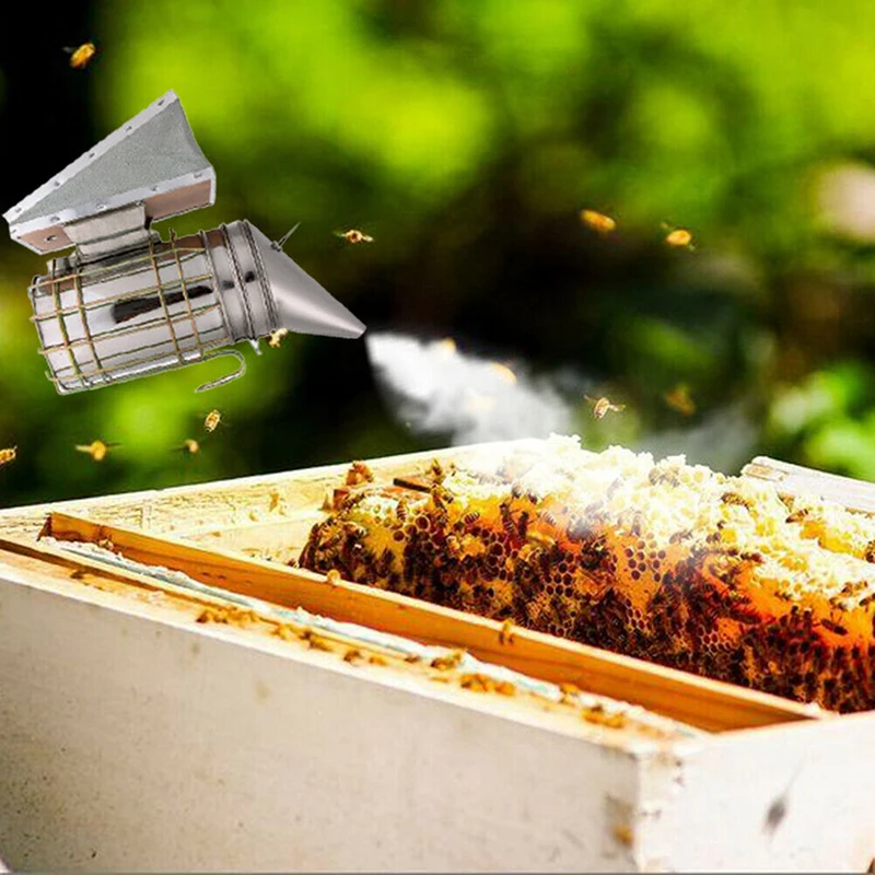 

Beekeeping Smoker Stainless Steel Manual Bee Smoke Transmitter Kit Beekeeping Tool Apiculture Beekeeping Tool Smoke Sprayer