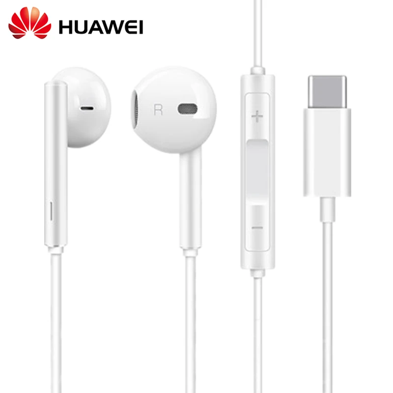 Original HUAWEI CM33 Earphone USB Type-C In Ear Hearphone Headset Mic Volume Mate 10 Pro 20 X RS P20 30 P40 Honor 7 8 V8 | Электроника