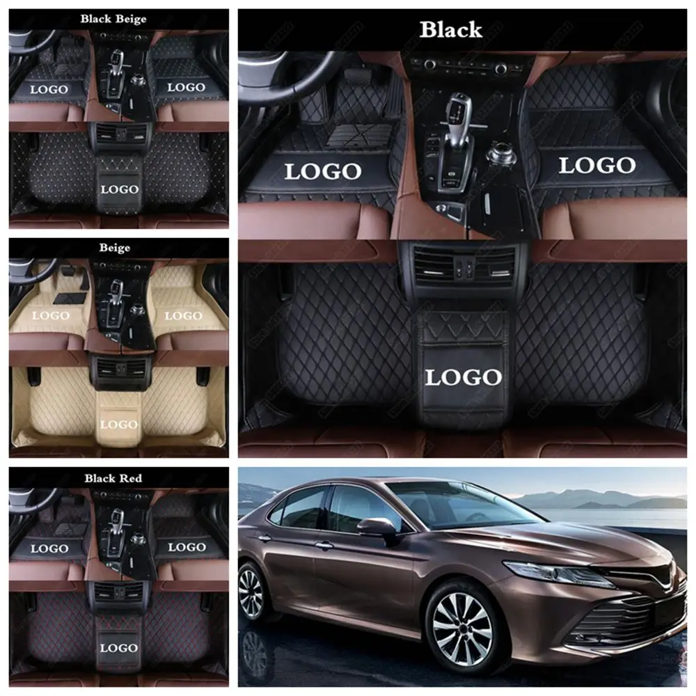 Автомобильные коврики, роскошные автомобильные коврики для ног для Toyota Camry 2005-, водонепроницаемый автомобильный коврик, пыленепроницаемый автомобильный коврик