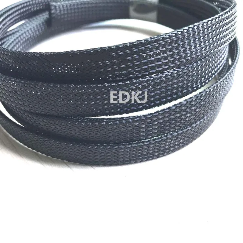 

5M 10M 3 4 6 8 10mm Cable Sleeve black Wire Protection PET Nylon Cable Sleeves wire cable Braided Cable Sleeve