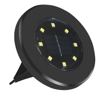 

New Outdoor 8LEDs Solar Ground LED Lamp IP65 Waterproof Landscape Lawn Stair Underground Buried Light Home Garden Decoration