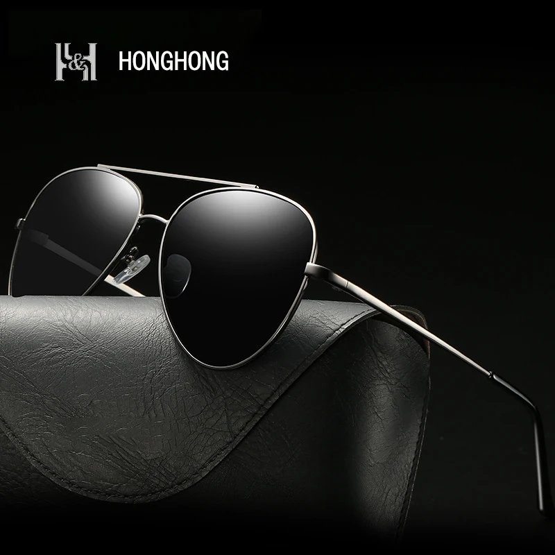 

2022 HONGHONG NEW Fashion Aviation Style Decorativos Sunglass Travel And Bussiness Scenario Eyeglass Polarized Sun Glasses