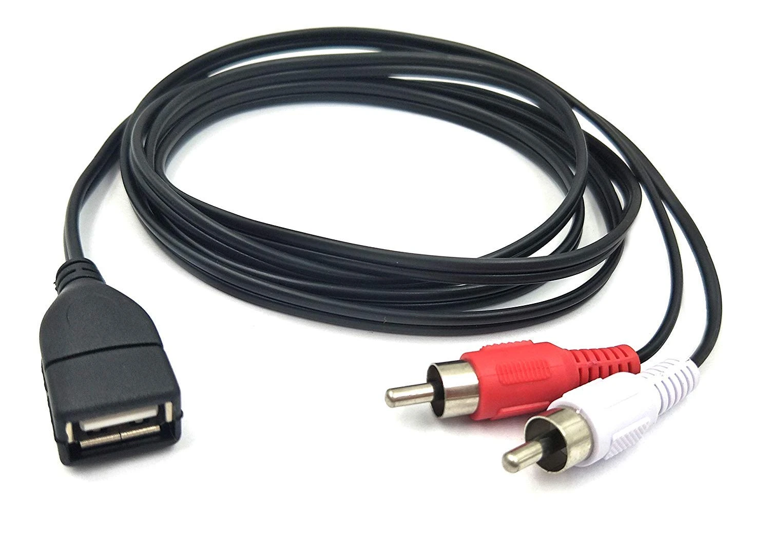 Cable USB a 2RCA, USB 2,0 hembra a 2 RCA macho Y divisor de Audio Y vídeo Cable adaptador compuesto 5 pies/1,5 M| | - AliExpress