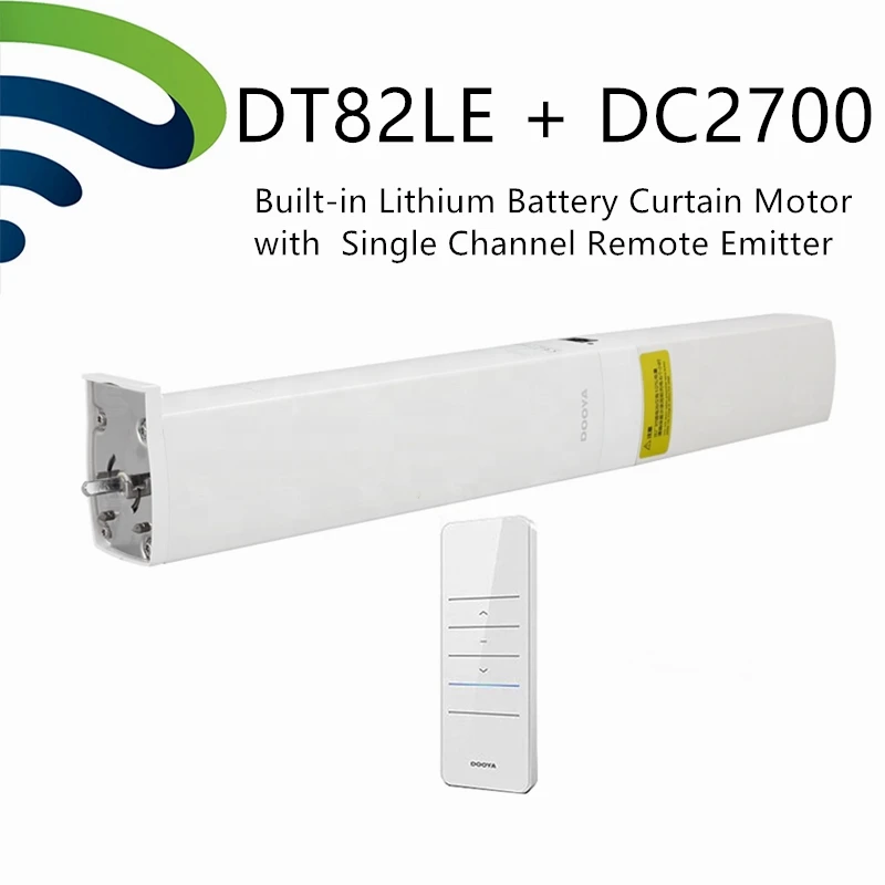 Dooya DT82LE заряжаемый встроенный литиевый аккумулятор мотор для оконных штор