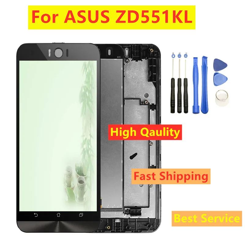 

For Asus Zenfone Selfie ZD551KL Z00UD Touch Screen Digitizer LCD Display With Frame LCD Glass Sensor Assembly Repair Parts