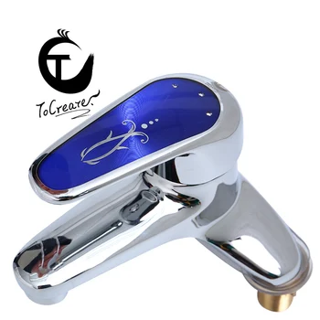 

kitchen Cold and hot bathtub faucet for bathroom washbasin High-grade brass Single handle Basin Faucets bathroom elegant Taps