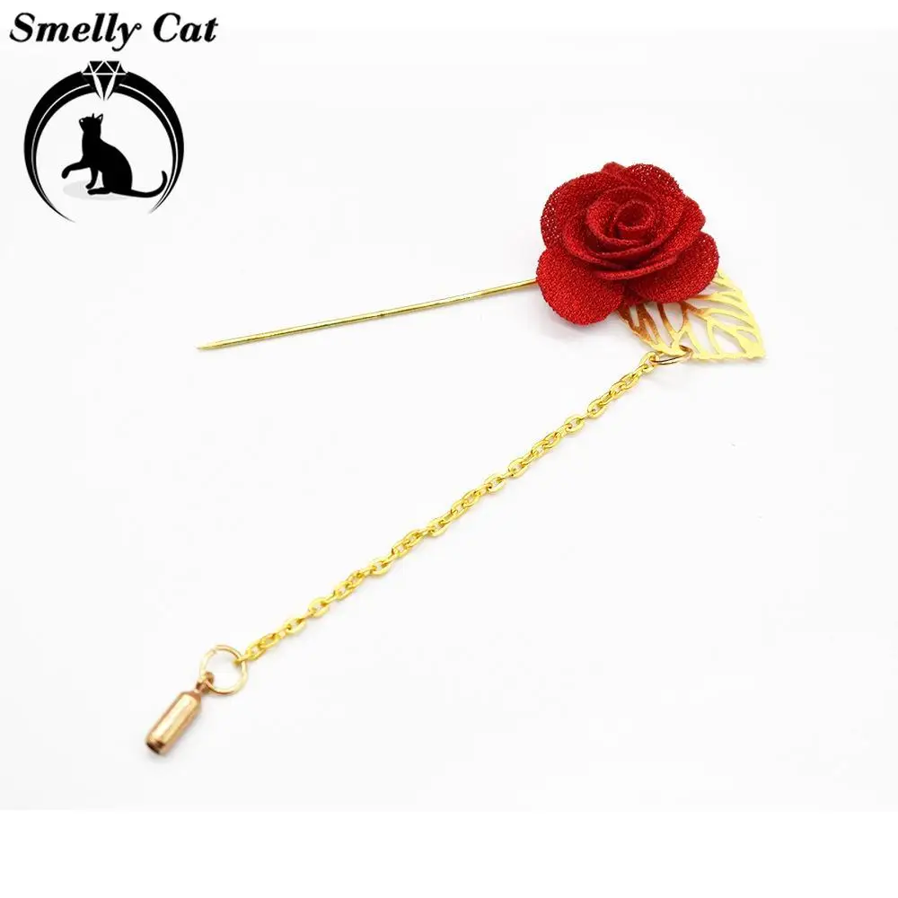 Вонючий кот для мужчин и женщин 3D Роза цветок брошь костюмов зимнее пальто