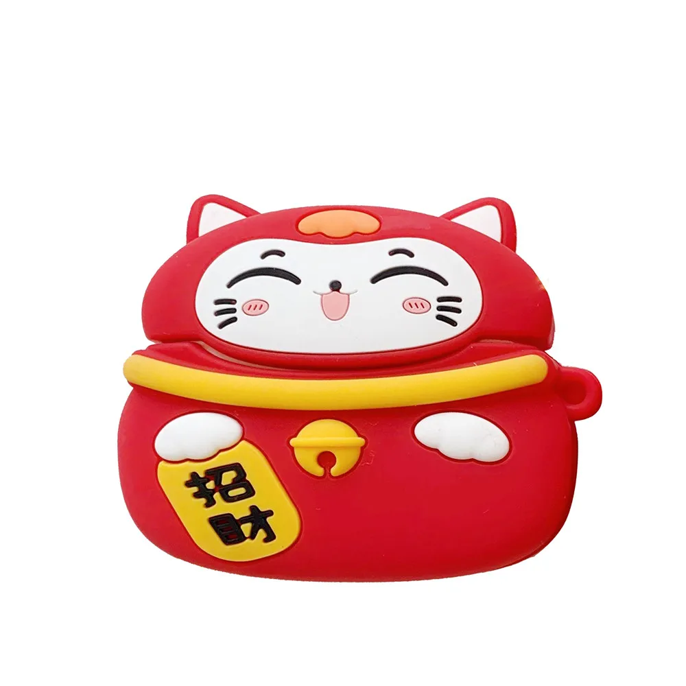 Новые Симпатичные Lucky Cat Мягкий силиконовый чехол для Apple Airpods 1/2/3Pro Bluetooth