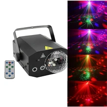 130in1 padrão efeito de palco luz laser com led cristal bola mágica discoteca rgb projetor luzes festa em casa dj iluminação laser mostrar