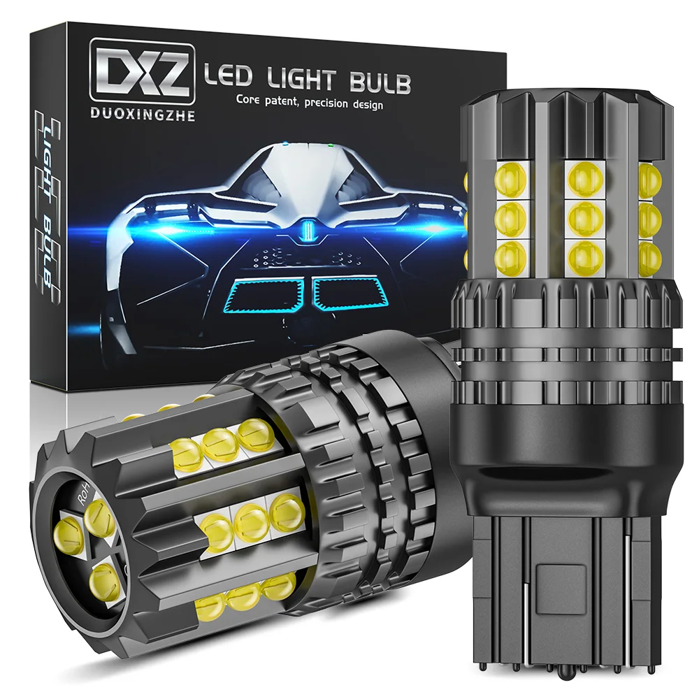 DXZ 2 шт. 1156 BA15S P21W светодиодный T20 T25 Canbus 3030 24 SMD 7440 3156 3157 S25 задний указатель поворота автомобиля тормозных