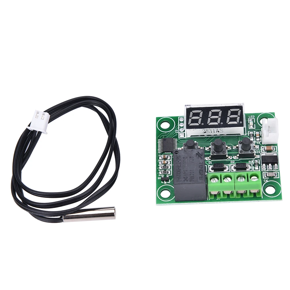 DC 12V Digital LED Thermostat Mini Thermostat  emperature Control Switch Module XH-W1209 Digital