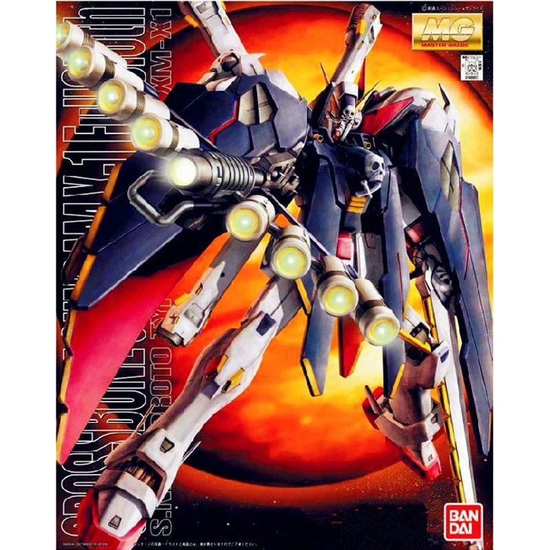 BANDAI MG 1/100 оригинальная модель Bouwdozen Echt Gundam Модель 31 Cross Bone X-1 полная игрушка пираат - Цвет: X-1