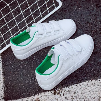 

Woman Vulcanized Female 2020 Autumn Hook Loop Shoes Women Round Toe Flats Women's Solid Casual Ladies Comfortable Footwear