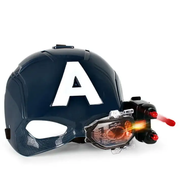 Мстители, Капитан Америка, косплей, маски, шлем Стива Роджерса, светодиодный, открытая маска, для детской вечеринки, хеллоуин, игрушка в подарок