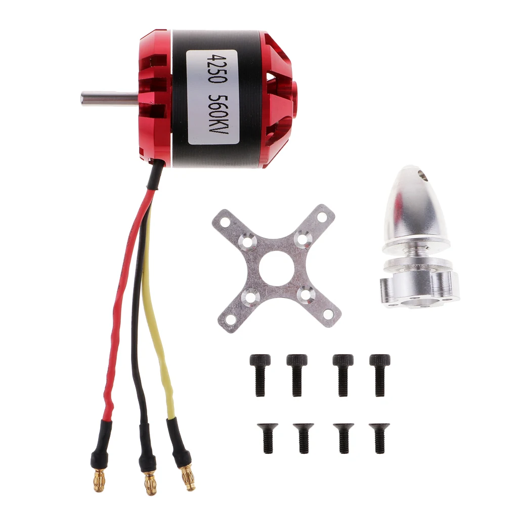 RC Parts Alloy C4250 560KV 3-8S Brushless Motor for Electric Scooter Plane