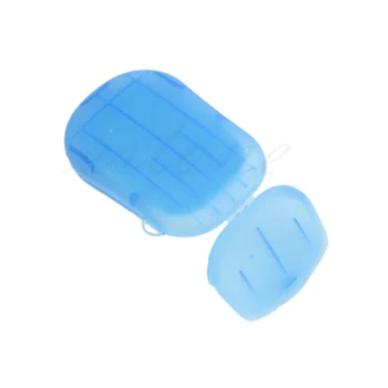 

Convenient Washing Slice Sheets Hand Bath Travel Scented Foaming Box Paper Soap Q1QD