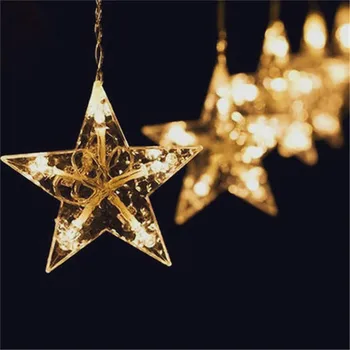 

Christmas Led String Lights USB Remote Control Curtains Star Fairy Lights Decorative Waterproof Luces Led Decoracion 40AUG16