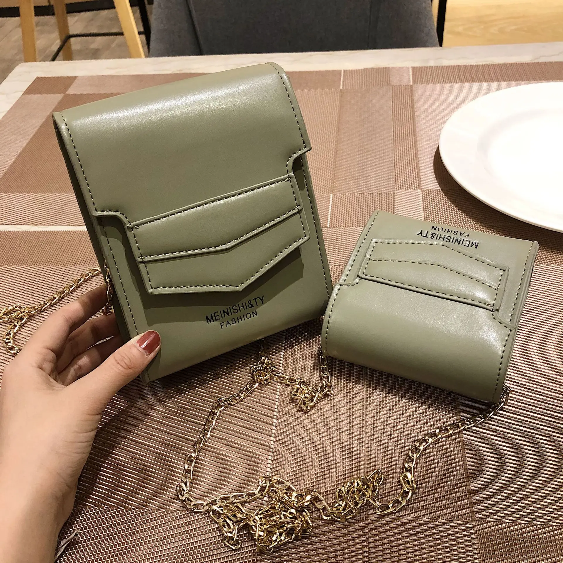 

New Arrival Bag WOMEN'S Bag New Style 2019 Mini Mobile Phone Bag (Large Small) GIRL'S Chain Bag Shoulder Bag
