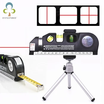 

Laser Level Horizon Vertical Measure 8FT Aligner Standard and Metric Rulers Multipurpose Adjusted Measure Level Laser Tripod ZXH