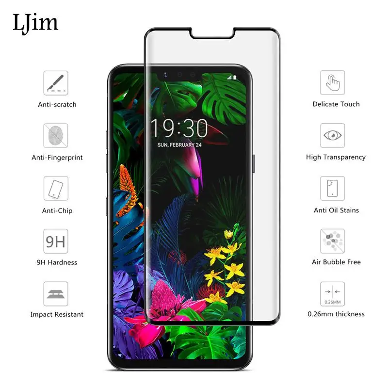 HD полное клеевое закаленное стекло для LG G8X thinQ K50S K40S K30 K50 V50 V40 V30 Aristo3 путешествие