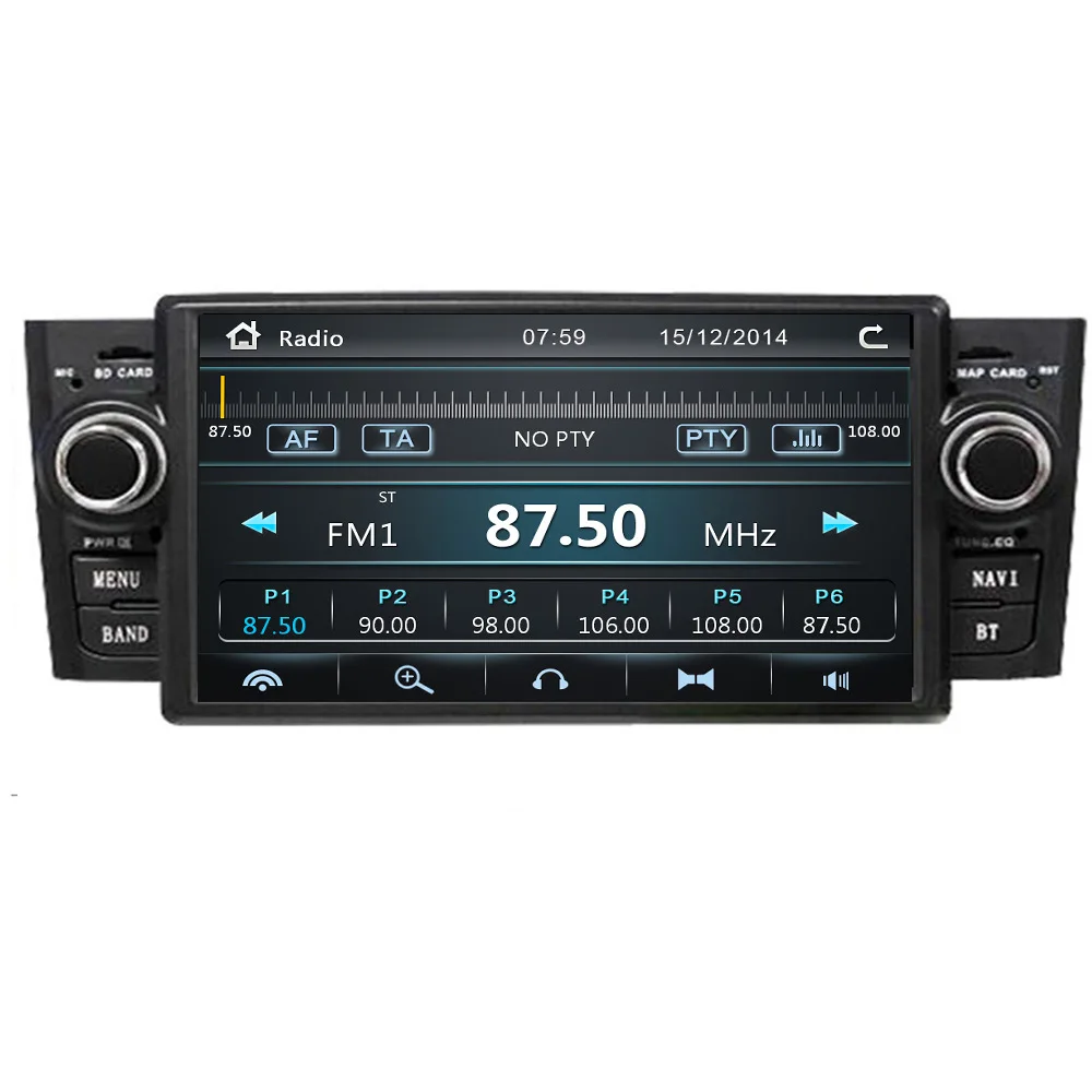 Top Car Video DVD Player For Fiat/Grande/Punto/Linea 2007-2012 3G GPS Navi Mirror Link DVR games WIFI RDS 1