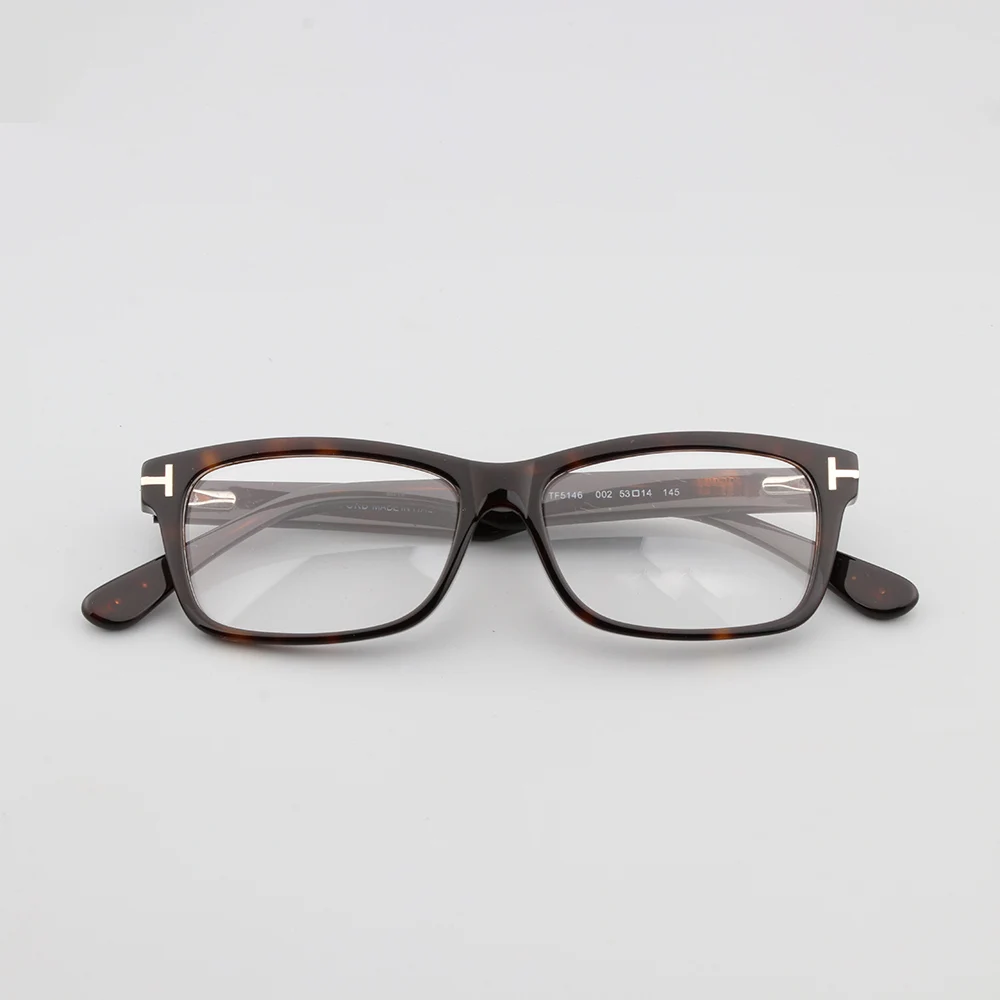 Vintage Tom For small face Optical Eyeglasses Frames Ford square Acetate men Women Reading Myopia Prescription Glasses TF5146
