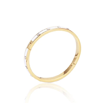 

European and American jewelry wholesale hand-painted enamel glaze simple bangle can be opened mixed batch of women